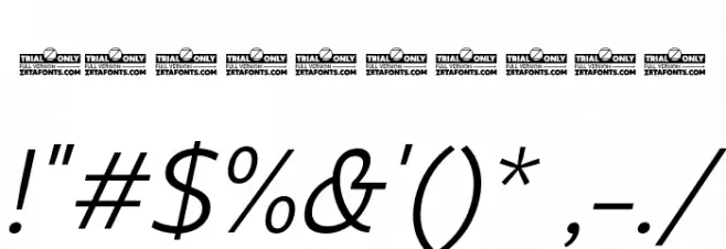 Eastman Grt Alt Trial Offset Ita Font OTHER CHARS