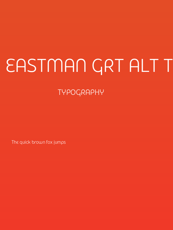 Eastman Grt Alt Trial Offset Poster