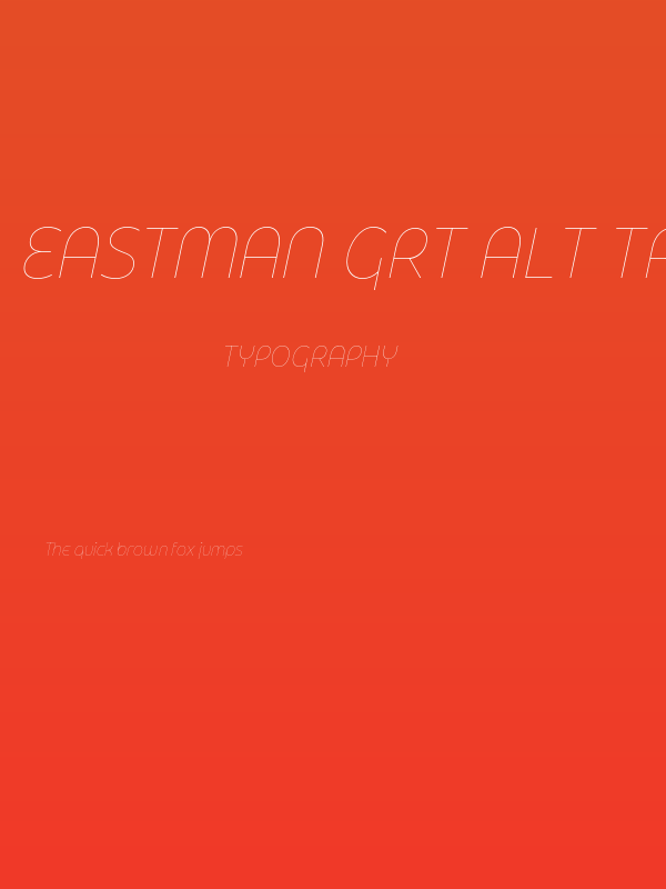 Eastman Grt Alt Trial Thin Ita Poster