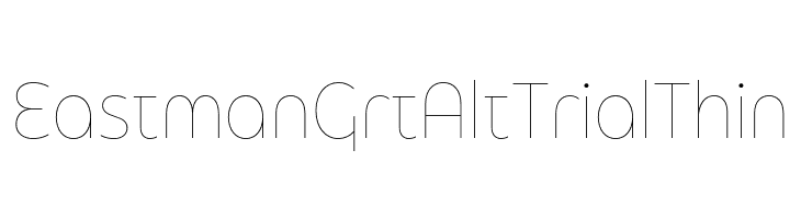 Eastman Grt Alt Trial Thin  Frei Schriftart Herunterladen