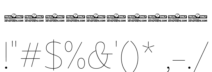 Eastman Grt Alt Trial Thin Font OTHER CHARS