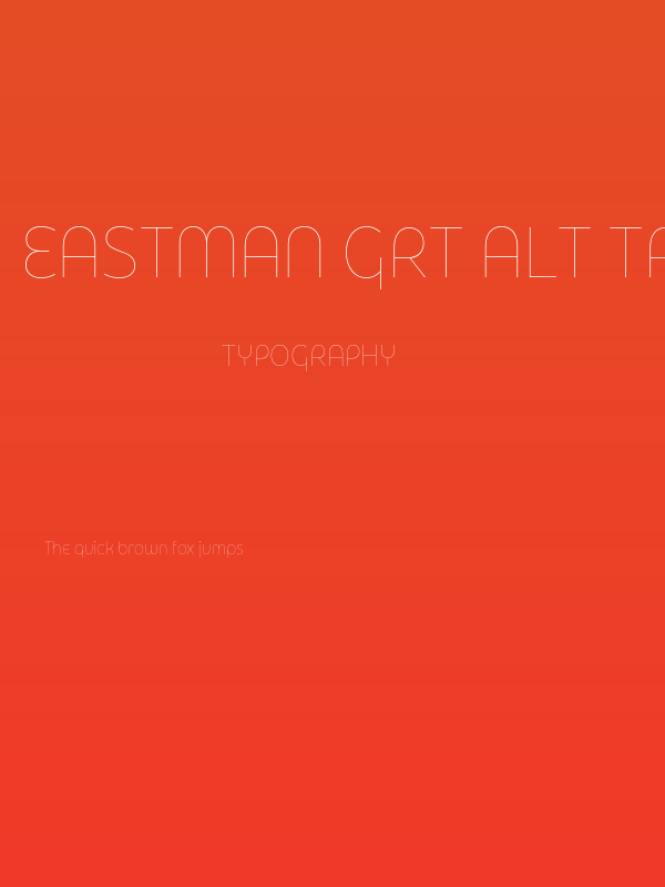 Eastman Grt Alt Trial Thin Poster