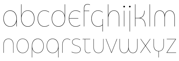 Eastman Grt Alt Trial Thin Font LOWERCASE