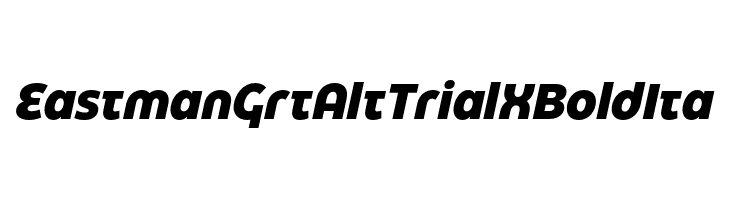 Eastman Grt Alt Trial XBold Ita  Free Fonts Download