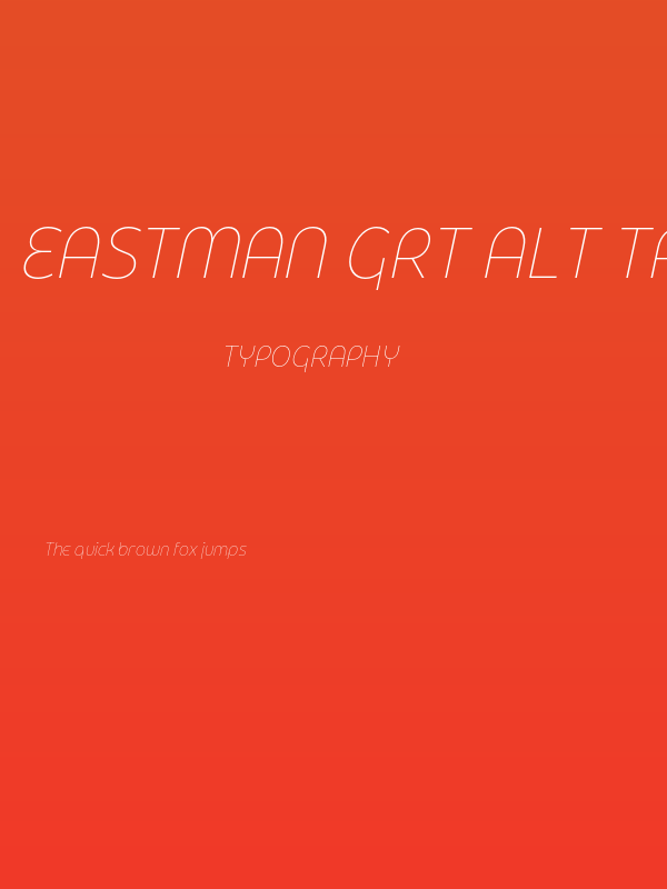 Eastman Grt Alt Trial XLight Ita Poster