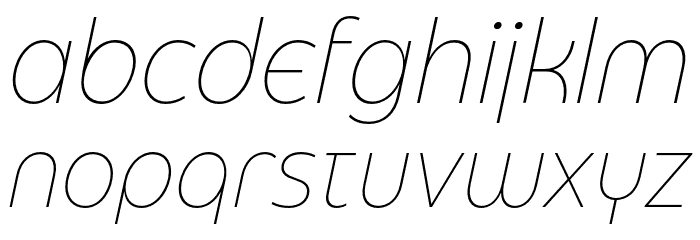 Eastman Grt Alt Trial XLight Ita Font LOWERCASE