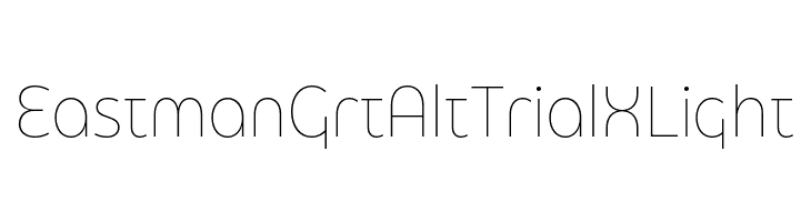 Eastman Grt Alt Trial XLight  font caratteri gratis