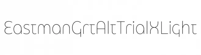 Eastman Grt Alt Trial XLight  Free Fonts Download