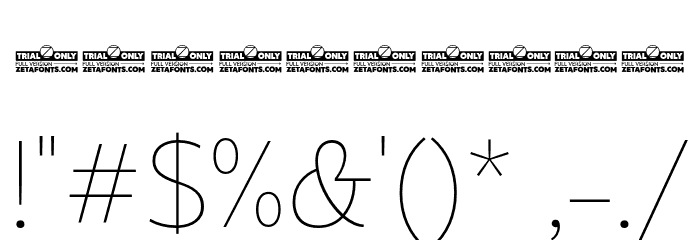 Eastman Grt Alt Trial XLight Font OTHER CHARS