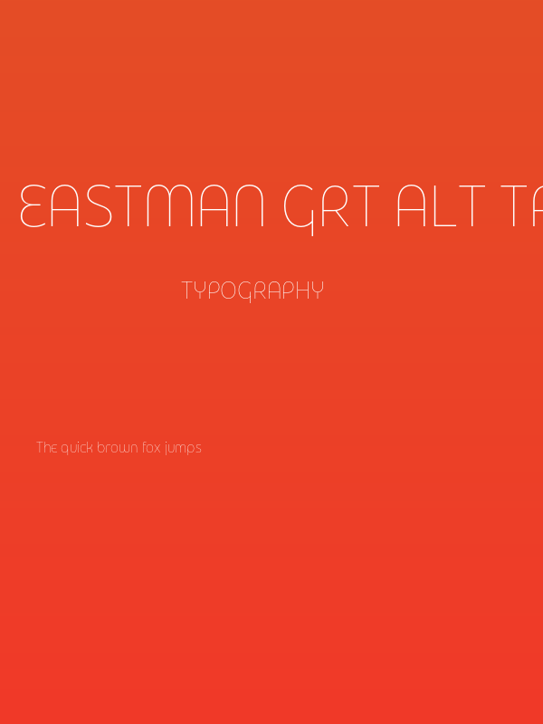 Eastman Grt Alt Trial XLight Poster