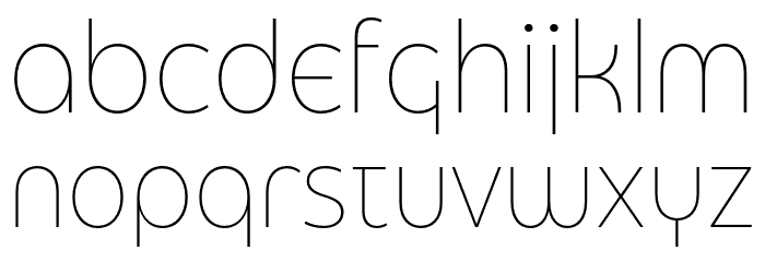 Eastman Grt Alt Trial XLight Font LOWERCASE