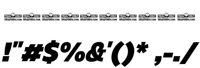 Eastman Grt Trial Black Ita Font OTHER CHARS