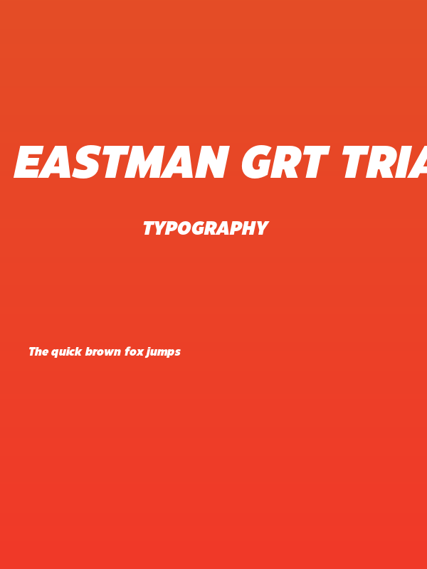 Eastman Grt Trial Black Ita Poster