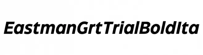 Eastman Grt Trial Bold Ita  Free Fonts Download