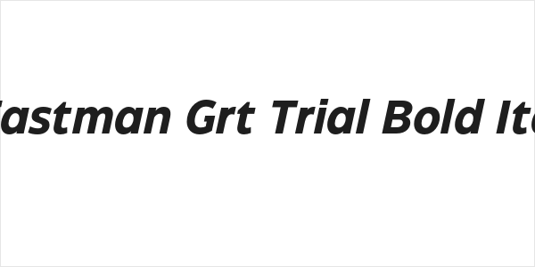 Eastman Grt Trial Bold Ita Logo