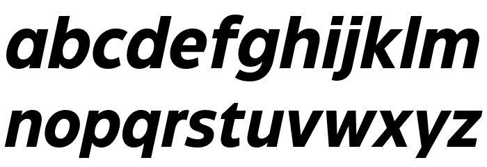 Eastman Grt Trial Bold Ita Font LOWERCASE