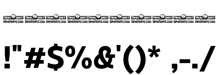 Eastman Grt Trial Bold Font OTHER CHARS