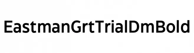 Eastman Grt Trial DmBold  नि: शुल्क फ़ॉन्ट्स डाउनलोड