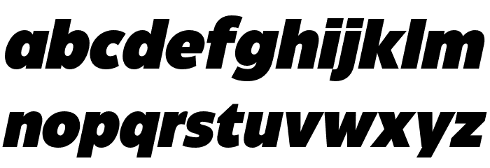 Eastman Grt Trial Heavy Ita Font LOWERCASE
