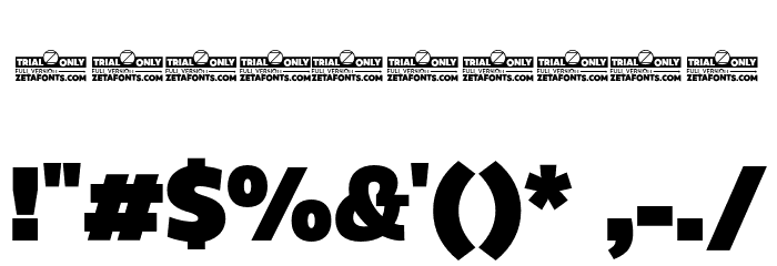 Eastman Grt Trial Heavy Font OTHER CHARS
