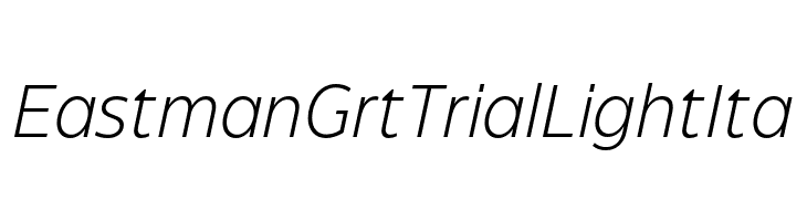 Eastman Grt Trial Light Ita  Скачать бесплатные шрифты