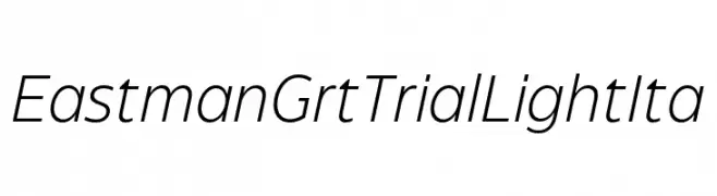 Eastman Grt Trial Light Ita  नि: शुल्क फ़ॉन्ट्स डाउनलोड