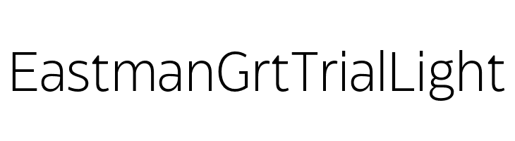 Eastman Grt Trial Light  Frei Schriftart Herunterladen