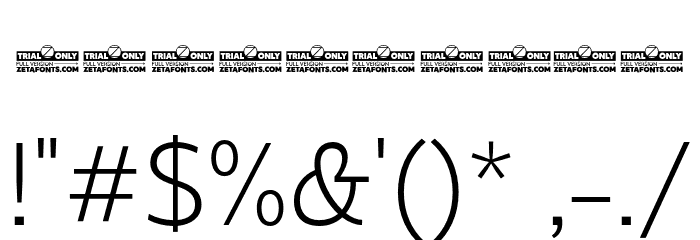Eastman Grt Trial Light Font OTHER CHARS