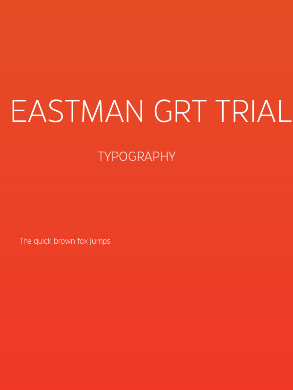Eastman Grt Trial Light Poster