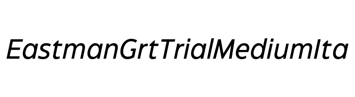 Eastman Grt Trial Medium Ita  免费字体下载