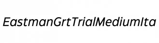 Eastman Grt Trial Medium Ita  नि: शुल्क फ़ॉन्ट्स डाउनलोड