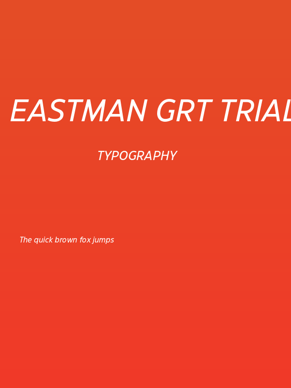 Eastman Grt Trial Medium Ita Poster
