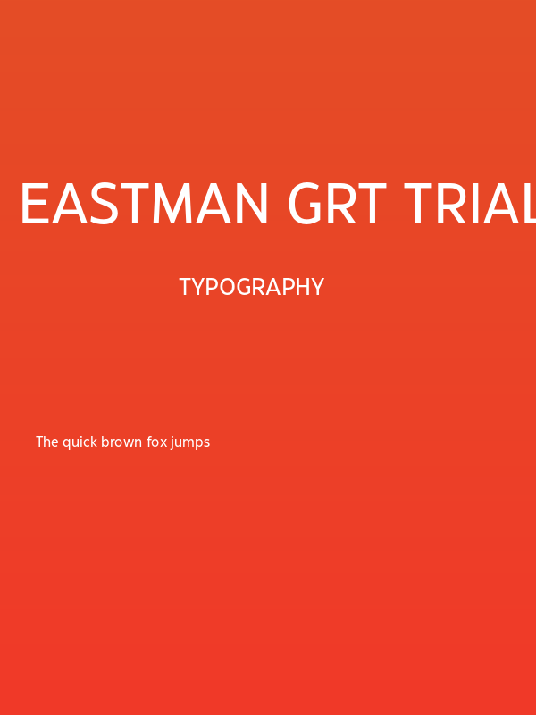 Eastman Grt Trial Medium Poster