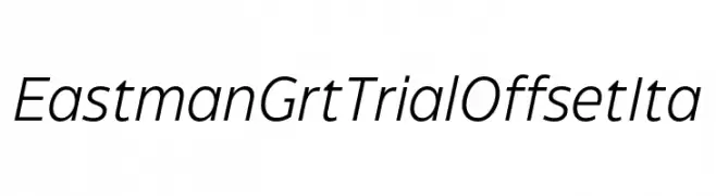 Eastman Grt Trial Offset Ita  नि: शुल्क फ़ॉन्ट्स डाउनलोड