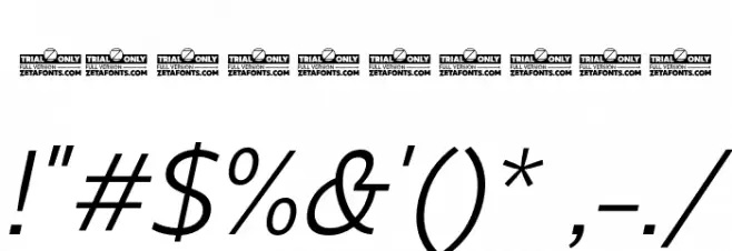 Eastman Grt Trial Offset Ita Font OTHER CHARS