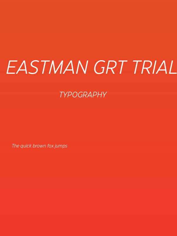 Eastman Grt Trial Offset Ita Poster