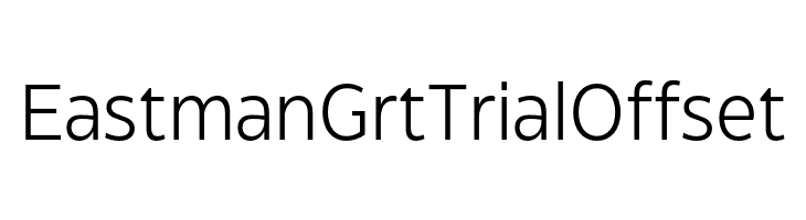 Eastman Grt Trial Offset  Fuentes Gratis Descargar