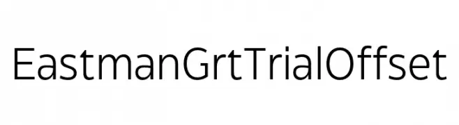 Eastman Grt Trial Offset  تنزيل الخطوط