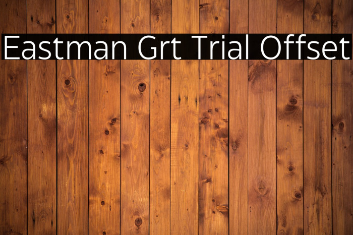 Eastman Grt Trial Offset Example 2