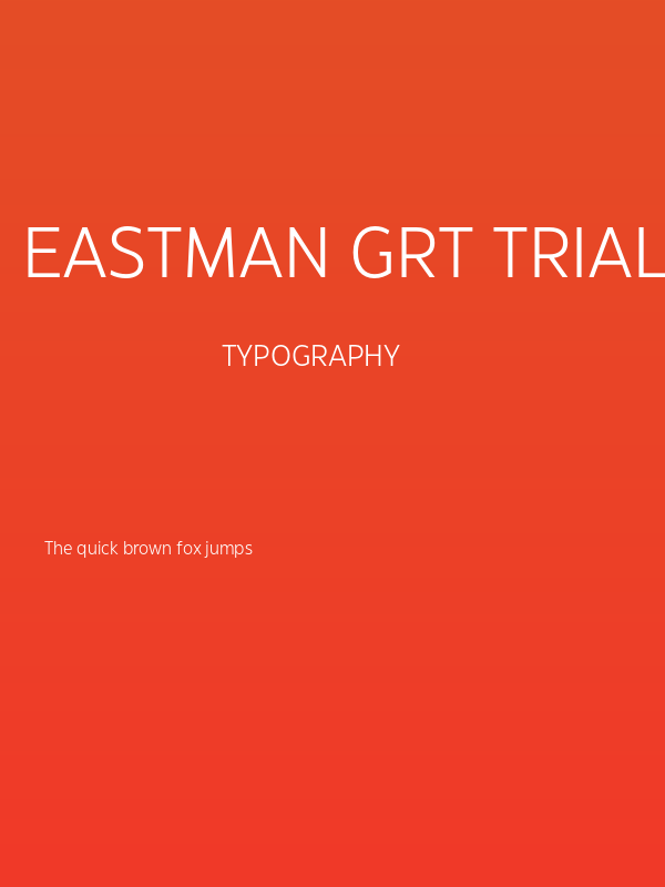 Eastman Grt Trial Offset Poster
