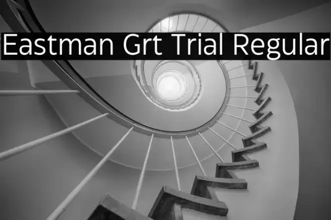 Eastman Grt Trial Regular Font examples