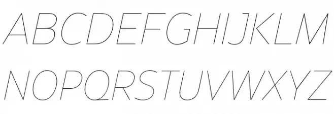 Eastman Grt Trial Thin Ita Шрифта ВЕРХНИЙ