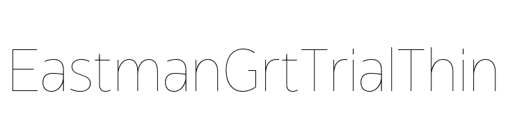 Eastman Grt Trial Thin  Fuentes Gratis Descargar