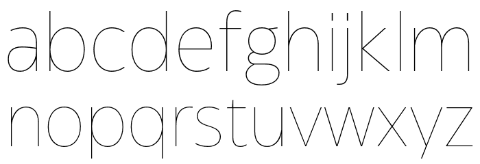 Eastman Grt Trial Thin Font LOWERCASE