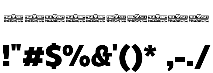 Eastman Grt Trial XBold Font OTHER CHARS