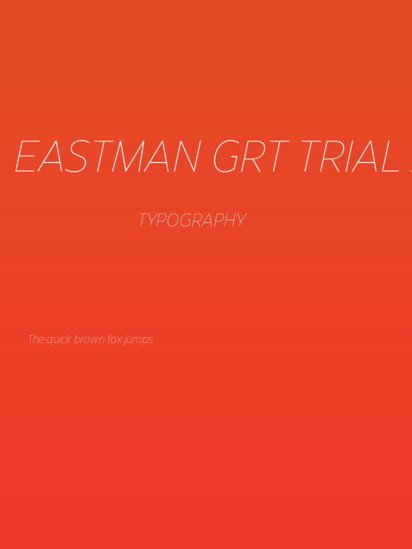Eastman Grt Trial XLight Ita Poster