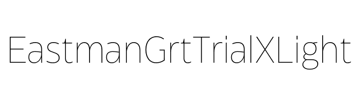 Eastman Grt Trial XLight  免费字体下载