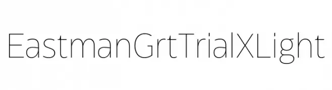 Eastman Grt Trial XLight  les polices de caractères gratuit tlcharger