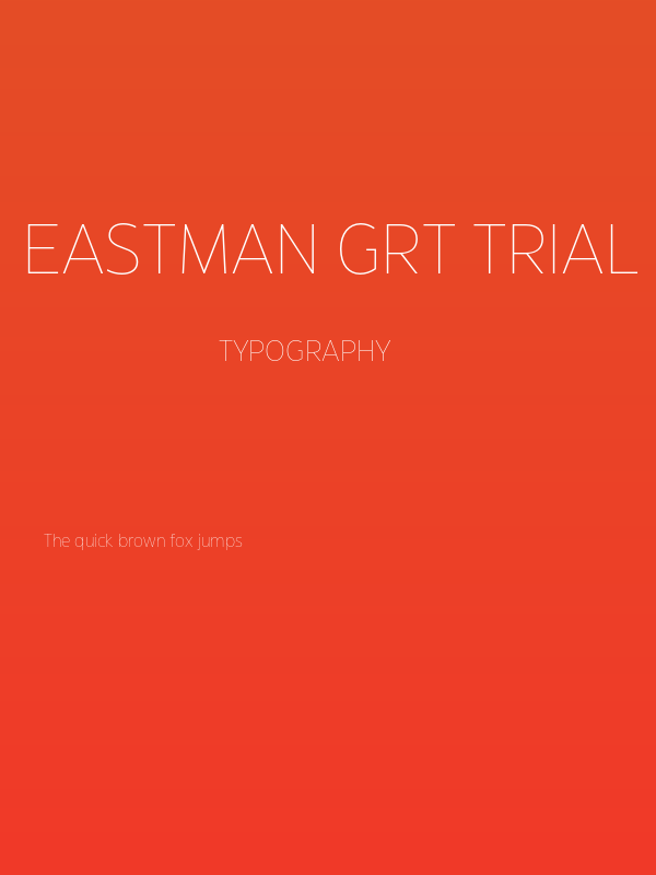 Eastman Grt Trial XLight Poster