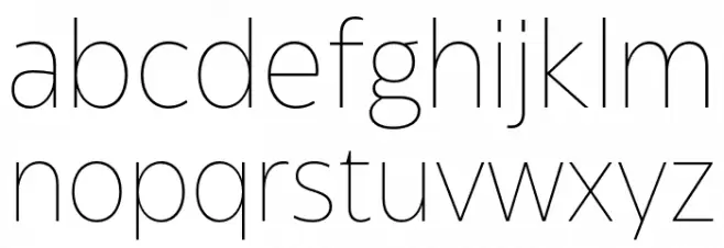 Eastman Grt Trial XLight Caratteri MINUSCOLO
